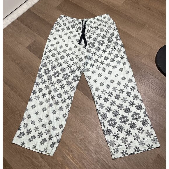 Victoria's Secret Snowflake‎ Print Pajama Pant XL - Cozy - Comfort - Loungewear - Picture 1 of 5